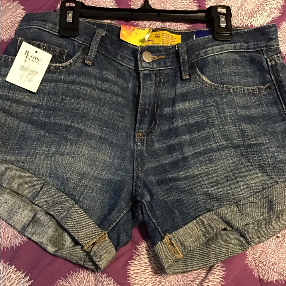 Juniors Casual Rustic Denim Shorts Size 9/10